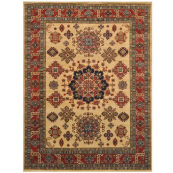 Afghan Hand-knotted Tribal Kazak Wool Rug (9' x 12')