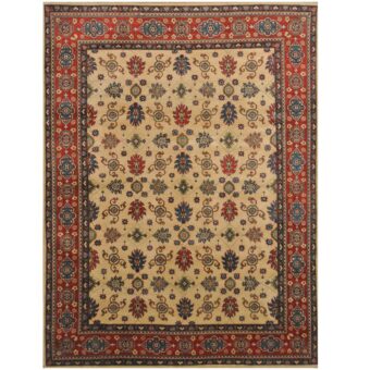 Afghan Hand-knotted Tribal Kazak Wool Rug (8'10 x 12')