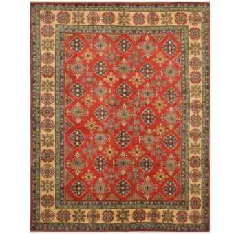Afghan Hand-knotted Tribal Kazak Wool Rug (9' x 11'9)