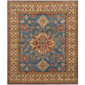 Afghan Hand-knotted Tribal Kazak Wool Rug (8'2 x 9'7)