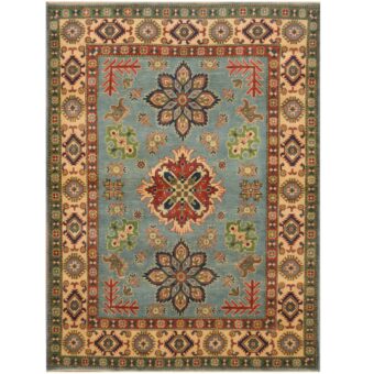 Afghan Hand-knotted Tribal Kazak Wool Rug (5'3 x 6'8)