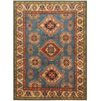 Afghan Hand-knotted Tribal Kazak Wool Rug (5'3 x 7'10)