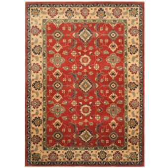 Afghan Hand-knotted Tribal Kazak Wool Rug (5'1 x 7'1)