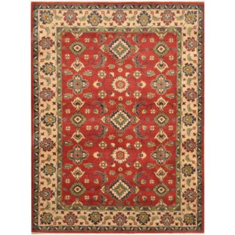Afghan Hand-knotted Tribal Kazak Wool Rug (5'1 x 6'10)