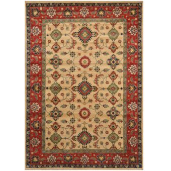 Afghan Hand-knotted Tribal Kazak Wool Rug (5'1 x 7'5)