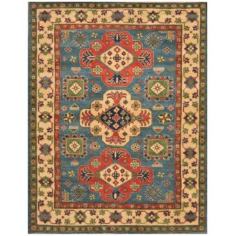 Afghan Hand-knotted Tribal Kazak Wool Rug (5'1 x 6'8)