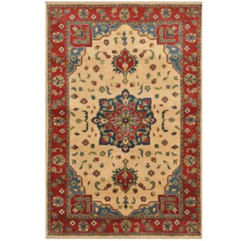 Afghan Hand-knotted Tribal Kazak Wool Rug (3'10 x 6'1)