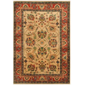 Afghan Hand-knotted Tribal Kazak Wool Rug (4' x 6')