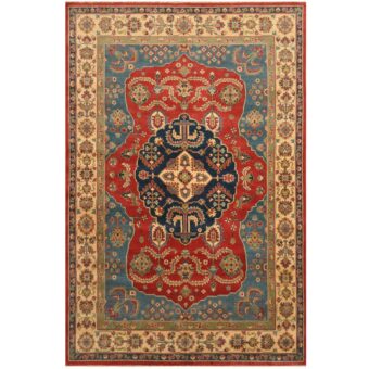 Afghan Hand-knotted Tribal Kazak Wool Rug (6'8 x 8'7)