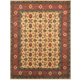 Afghan Hand-knotted Tribal Kazak Wool Rug (9' x 12')