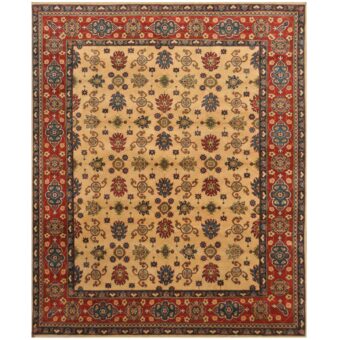 Afghan Hand-knotted Tribal Kazak Wool Rug (8'2 x 9'10)