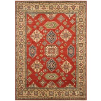Afghan Hand-knotted Tribal Kazak Wool Rug (10'2 x 14'3)
