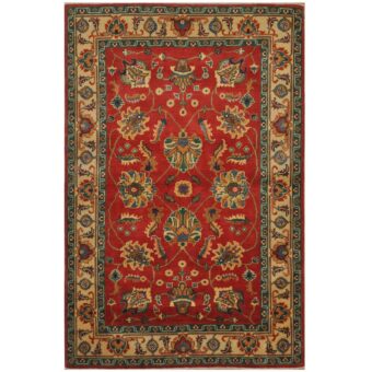 Afghan Hand-knotted Tribal Kazak Wool Rug (4' x 6'2)