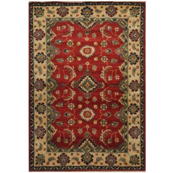 Afghan Hand-knotted Tribal Kazak Wool Rug (4' x 5'10)