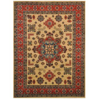 Afghan Hand-knotted Tribal Kazak Wool Rug (9' x 12')