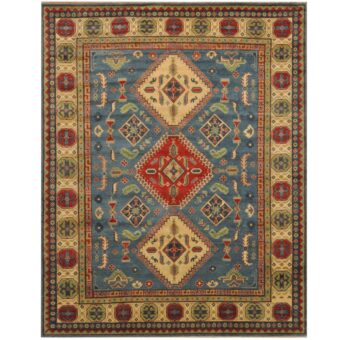 Afghan Hand-knotted Tribal Kazak Wool Rug (8'2 x 10'6)