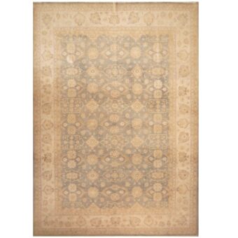 Afghan Hand-knotted Vegetable Dye Oushak Wool Rug (9'9 x 13'8)