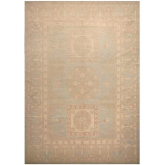 Afghan Hand-knotted Vegetable Dye Khotan Wool Rug (9'8 x 14'9)