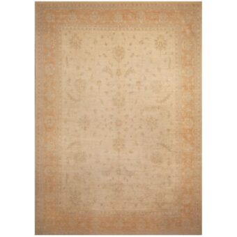 Afghan Hand-knotted Vegetable Dye Oushak Wool Rug (9'8 x 13'10)