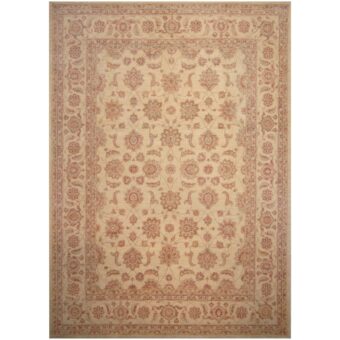 Afghan Hand-knotted Vegetable Dye Oushak Wool Rug (10' x 14')