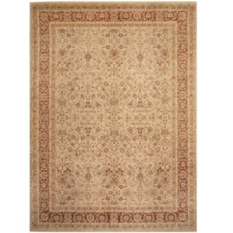 Indo Hand-knotted Vegetable Dye William Morris Wool Rug (10' x 14')