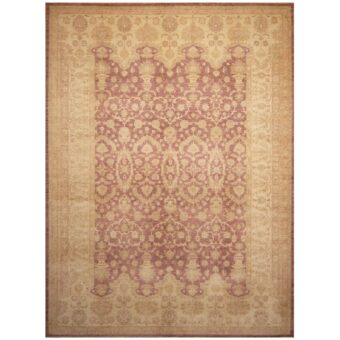 Afghan Hand-knotted Vegetable Dye William Morris Wool Rug (10'1 x 13'9)