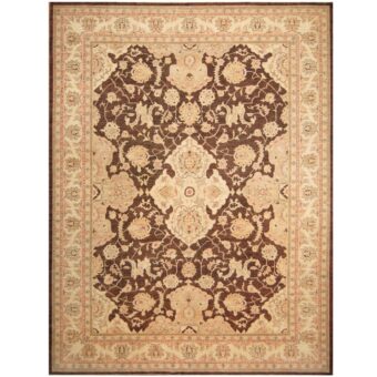 Afghan Hand-knotted Vegetable Dye Farahan Wool Rug (10'5 x 13'9)