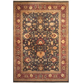 Afghan Hand-knotted Vegetable Dye William Morris Wool Rug (10' x 14'9)