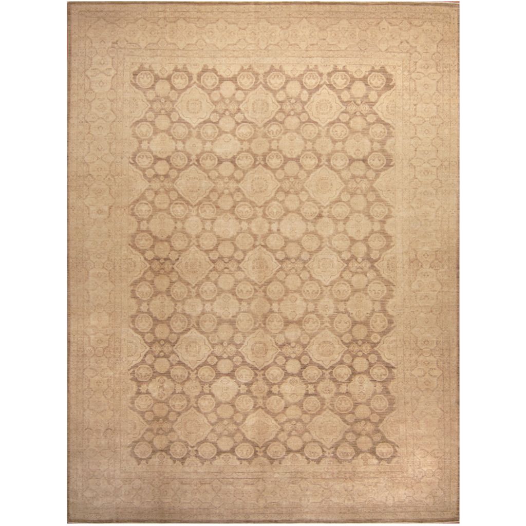 Afghan Hand-knotted Vegetable Dye Khotan Wool Rug (10' x 13'4)