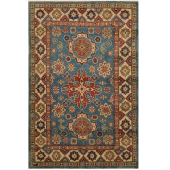 Afghan Hand-knotted Kazak Wool Rug (4'9 x 7'2)