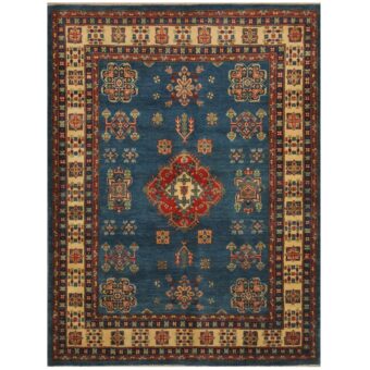 Afghan Hand-knotted Kazak Wool Rug (5'2 x 7')