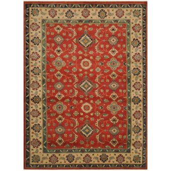 Afghan Hand-knotted Kazak Wool Rug (5'9 x 7'9)