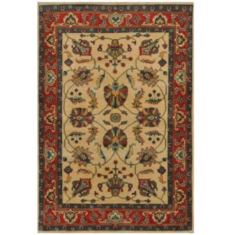 Afghan Hand-knotted Kazak Wool Rug (4' x 6')