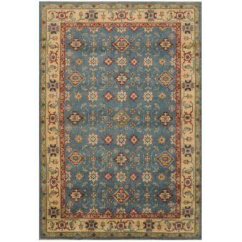 Afghan Hand-knotted Kazak Wool Rug (6'3 x 9'2)