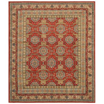 Afghan Hand-knotted Kazak Wool Rug (7'10 x 9'3)