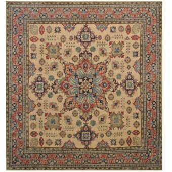 Afghan Hand-knotted Kazak Wool Rug (9'8 x 10'4)