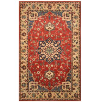 Afghan Hand-knotted Kazak Wool Rug (3'1 x 5'1)