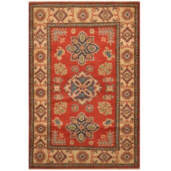 Afghan Hand-knotted Kazak Wool Rug (3' x 4'9)
