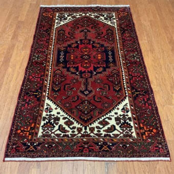 Persian Hand-knotted Hamadan Wool Rug (4' x 6'9)