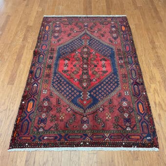 Persian Hand-knotted Hamadan Wool Rug (4'6 x 6'11)
