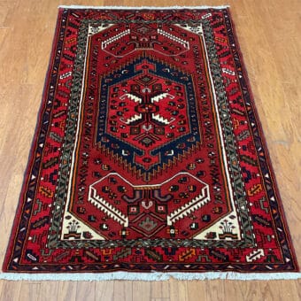 Persian Hand-knotted Hamadan Wool Rug (4'2 x 6'7)
