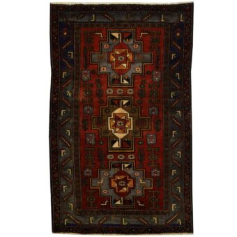 Persian Hand-knotted Tribal Hamadan Wool Rug (4'5 x 6'11)