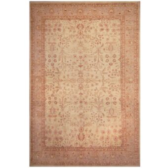 Afghan Hand-knotted Vegetable Dye Oushak Wool Rug (9' x 13'5)