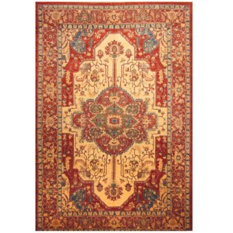 Afghan Hand-knotted Vegetable Dye Serapi Wool Rug (10' x 14'10)