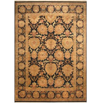 Indo Hand-knotted Mahal Wool Rug (9'9 x 14'1)