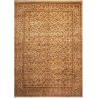 Indo Hand-knotted Tabriz Wool & Silk Rug (9'10 x 13'10)