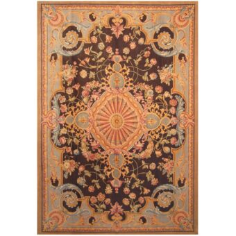 Indo Hand-knotted Vegetable Dye Aubusson Wool Rug (10' x 14')