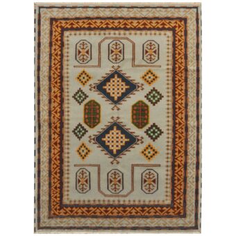 Indo Hand-knotted Kazak Wool Rug (5'8 x 7'10)