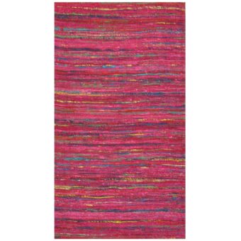 Indo Hand-woven Chenille Flatweave Rug (2' x 3'6)
