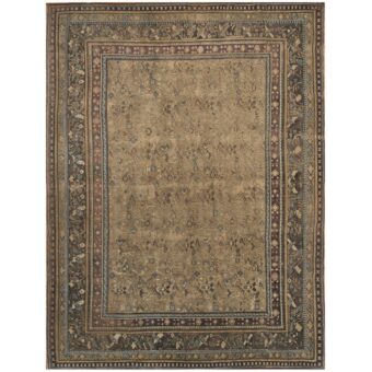 Indo Hand-knotted 1880s Agra Wool Rug (11' x 15')
